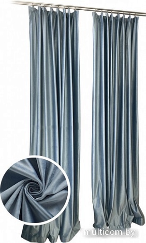 Комплект штор Ника Зварико 7300270/2 3.0x2.7 м (серый/голубой/индиго 24)