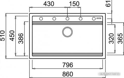 Кухонная мойка Elleci Best 360 Aluminium M79