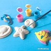 Набор для создания поделок/игрушек SES Creative Из гипса Жители океана 01354