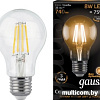 Светодиодная лампа Gauss Filament A60 E27 8 Вт 2700 К 102802108