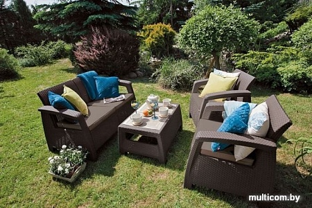 Набор садовой мебели Keter Corfu Set 223201 (коричневый)