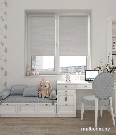 Рулонные шторы Legrand Гелакси 90x175 (серебро)