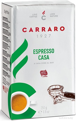 Кофе Carraro Espresso Casa молотый 250 г