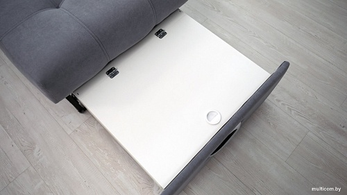 Сириус Лидер-13 НПБ 135x110 (Eva 08 велюр светло-серый)