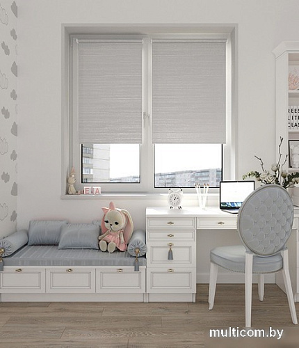Рулонные шторы Legrand Гелакси 90x175 (серебро)