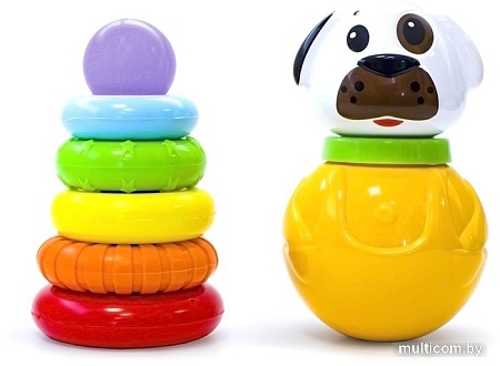 Пирамидка Knopa неваляшка+пирамидка 82043