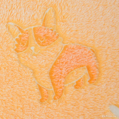 Плед Casa Conforte Stella Corgi 100x150 6155123 (желтый)