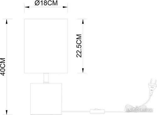 Настольная лампа Arte Lamp Jishui A5036LT-1BR
