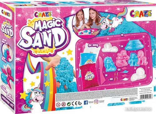 Песок кинетический Craze Magic Sand Сверкающий единорог 29725