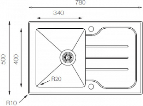 Кухонная мойка ZorG GS 7850 (белый)
