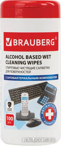 Влажные салфетки BRAUBERG 513536 (100 шт)