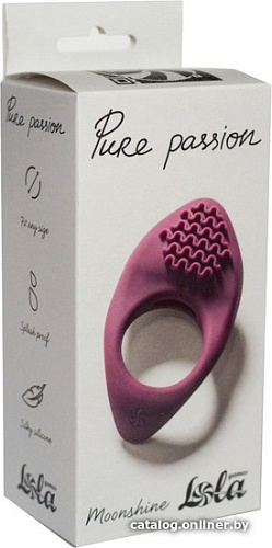 Виброкольцо Lola Games Pure Passion Moonshine 158471 1301-02Lola (бордовый)