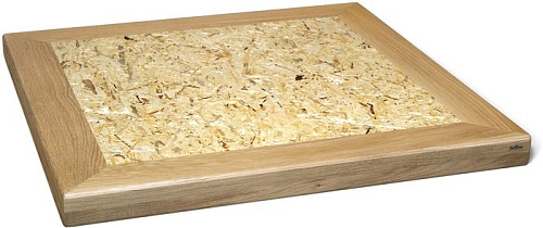 Журнальный столик Sheffilton SHT-TU29/H36/70/70 Дуб/OSB (прозрачный лак/черный муар)