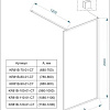 Душевая стенка Veconi KR-81B KR81B-100-01-C7