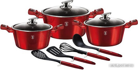 Набор кастрюль Berlinger Haus Burgundy Metallic Line BH-6150