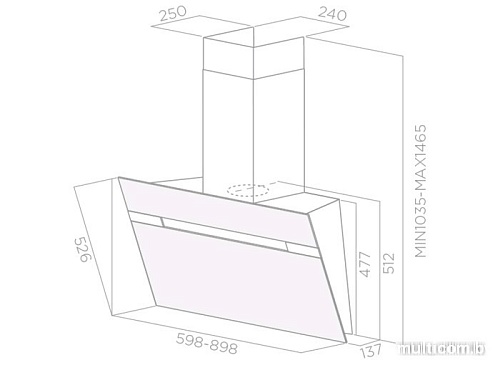 Кухонная вытяжка Elica Stripe BL/A/90/LX (PRF0100991)