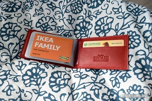 Визитница EZcase Мини С6 red (красный)