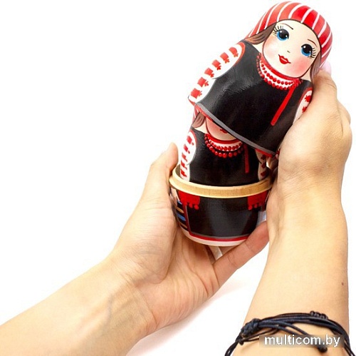 Развивающая игрушка Брестская Матрешка Традиционные строи женского костюма Беларуси: Неглюбский строй (набор 7 шт)