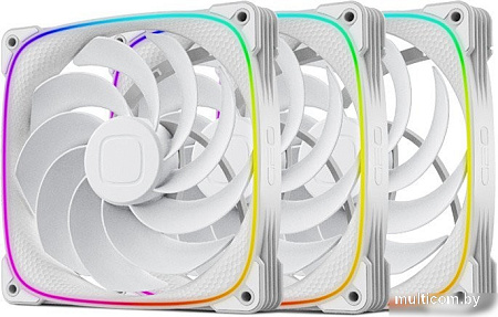 Комплект вентиляторов для корпуса Geometric Future Squama 2503R-14 Triple Pack (белый)