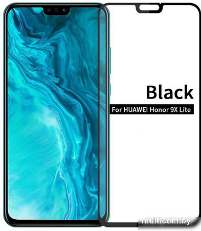 Защитное стекло Case 111D для Huawei Honor 9X Lite (черный глянец)