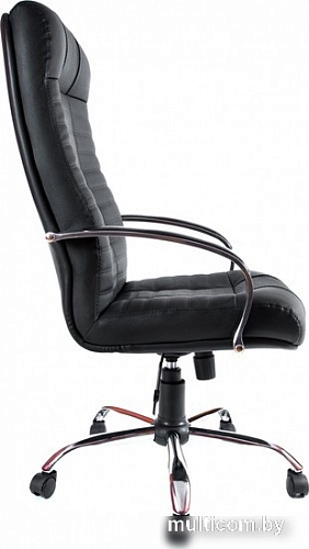 Офисное кресло Деловая обстановка Атлант Хром СХН кожа (черный)