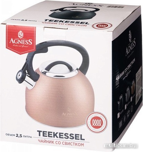Чайник со свистком Agness Teekessel 907-254