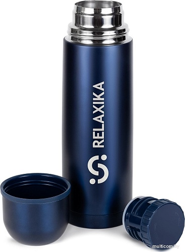 Термос Relaxika 101 750мл (темно-синий)