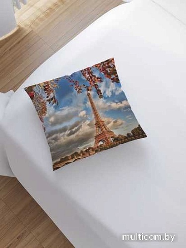 Чехол на подушку JoyArty Верхушка Эйфелевой башни sl_11320