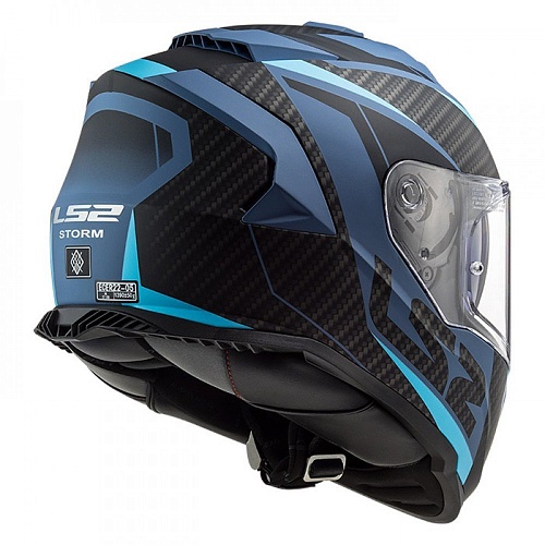 Мотошлем LS2 FF800 Storm Racer (XL, синий матовый)