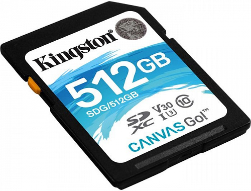 Карта памяти Kingston Canvas Go! SDG/512GB SDXC 512GB