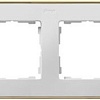 Рамка Simon 82 Detail 8201640-245 (белый/золото)