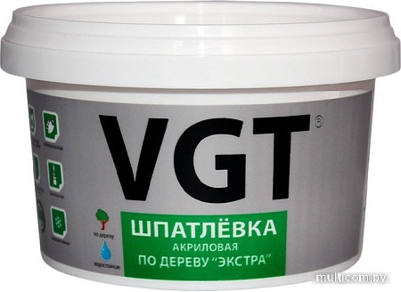 Шпатлевка VGT Экстра по дереву (1 кг, белый)