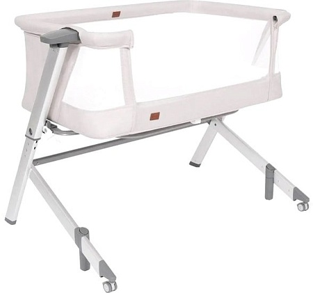 Приставная детская кроватка Nuovita Accanto Dalia (кремовый/серебристый)