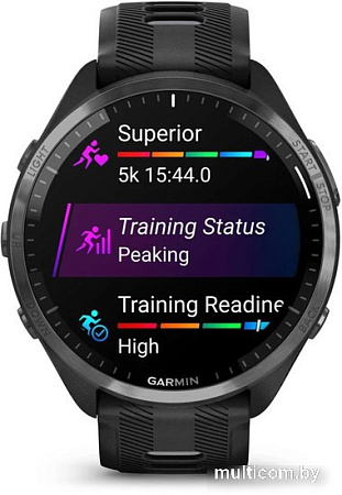 Умные часы Garmin Forerunner 965 (черный/серый)