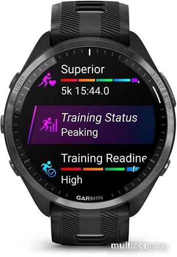 Умные часы Garmin Forerunner 965 (черный/серый)