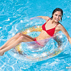 Надувной плот Intex Transparent Glitter Tubes 56274 (золотой)
