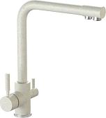 Смеситель MARRBAXX Карельский камень КМ006/Q7 (белый/хлопок)