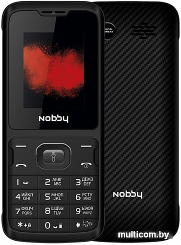 Мобильный телефон Nobby 110 (черный/серый)