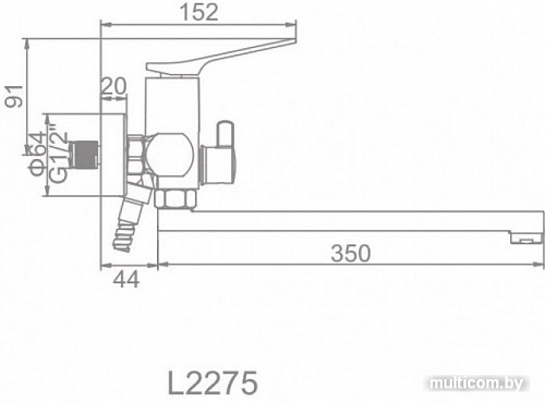 Смеситель Ledeme L2275