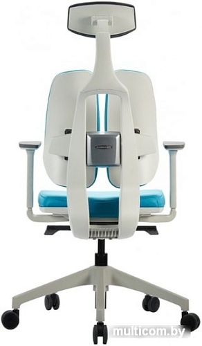Кресло Duorest D200-W 1DBE1 (белый пластик/ткань голубой)