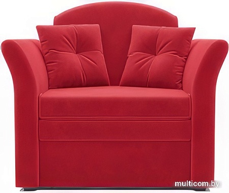 Кресло-кровать Мебель-АРС Малютка №2 (микровельвет, кордрой красный)