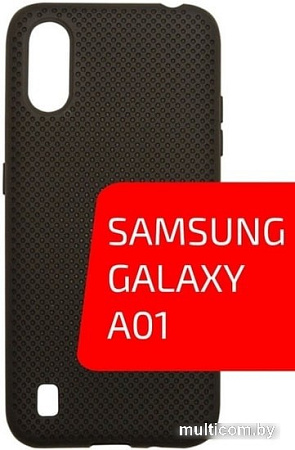 Чехол для телефона Volare Rosso Soft TPU Cooper для Samsung Galaxy A01 (черный)