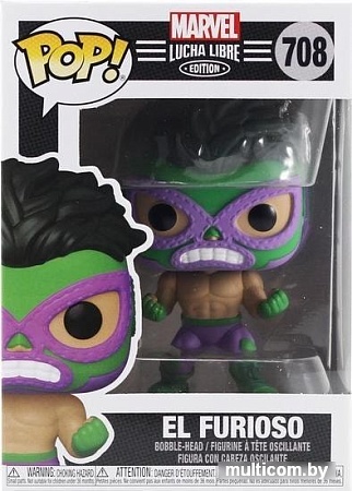 Фигурка Funko POP! Bobble Marvel Luchadores Hulk 53870