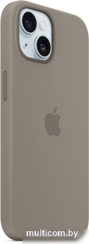 Чехол для телефона Apple MagSafe Silicone Case для iPhone 15 (глина)