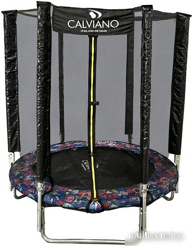 Батут Calviano Smile 183 см-6 ft INSIDE с внутренней сеткой складной