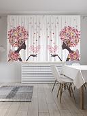 Комплект штор JoyArty Цветущие волосы Oxford DeLux 1.45x1.8 м (2 шт)