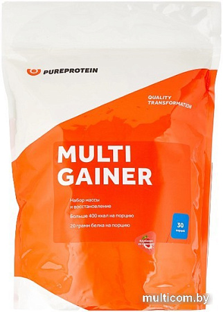 Протеин Pureprotein Multi Gainer (1000г, клубника со сливками)