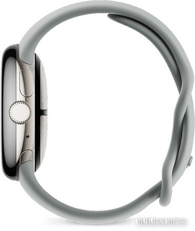 Умные часы Google Pixel Watch 2 LTE (золотистый шампань/лесной орех, спортивный силиконовый ремешок)