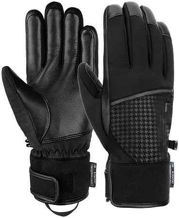 Горнолыжные перчатки Reusch Mara R-Tex Xt 6231209-7697 (р-р 8.5, Black/Pied De Poule)