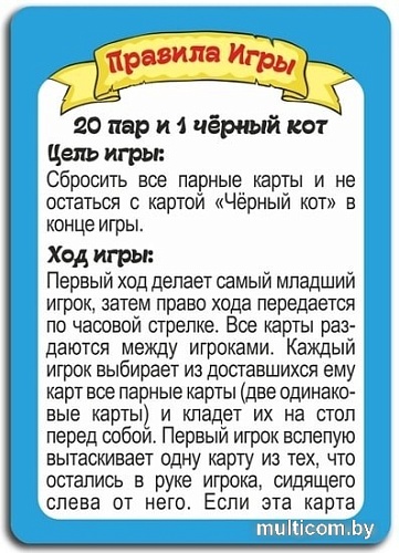 Развивающая игра Topgame Черный кот 01493